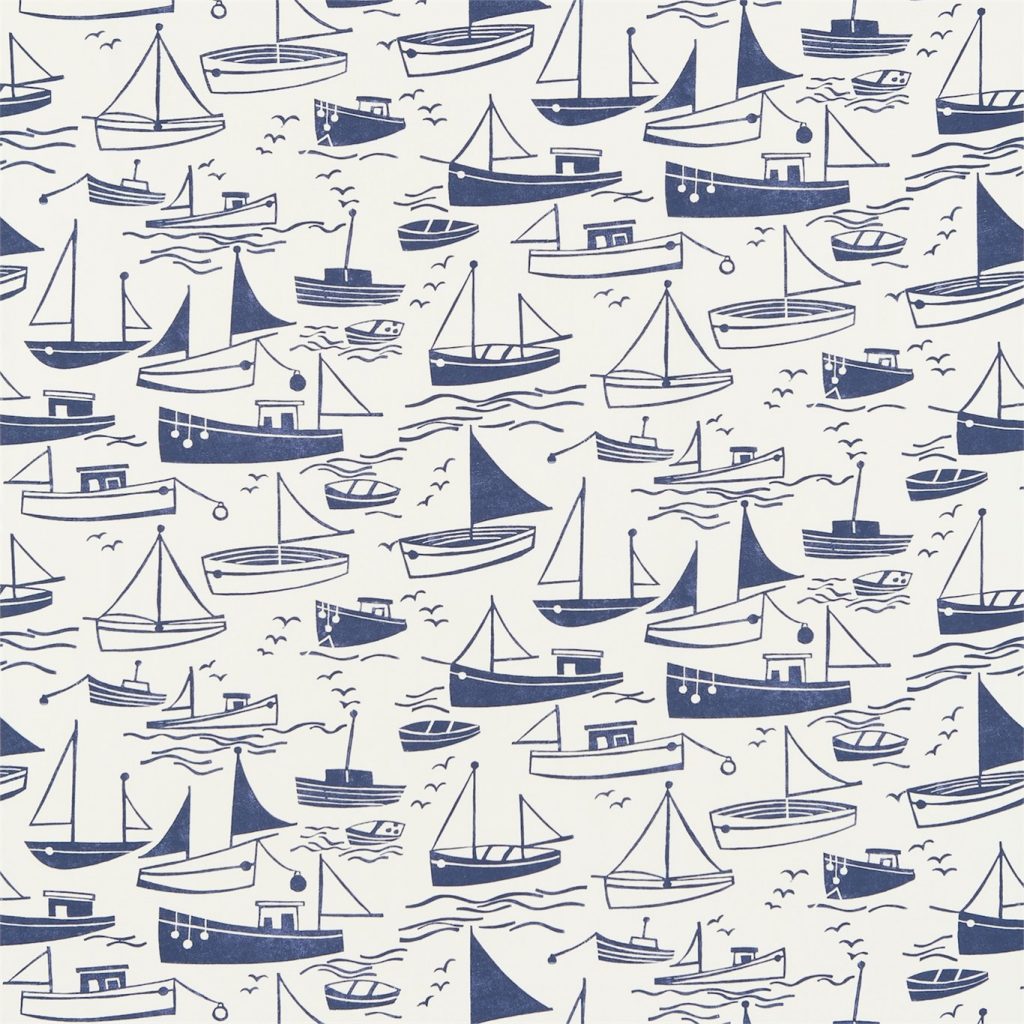 HARLEQUIN SAIL AWAY NAVY AND NEUTRAL 120232 HKID120232