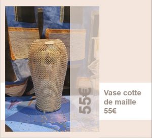 Vase en cotte de maille