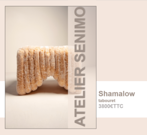 Tabouret Shamalow par l'atelier Senimo